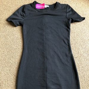 NWT t-shirt mini dress with laced details